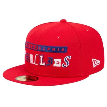 [해외] 뉴에라 필라델피아 필리스 Ransom 59FIFTY 피티드 햇 모자 - 레드 10845176