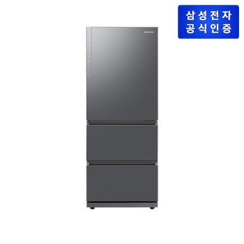 Bespoke 김치플러스 RQ33DG71J3S9 (색상: 리파인드 이녹스 ) 3도어 김치냉장고