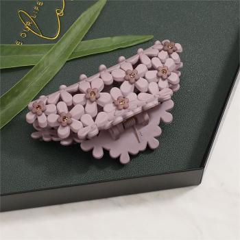 [엔젤슈슈] 데이지 플라워 큐빅 집게핀 반묶음 헤어핀 (S8393506)