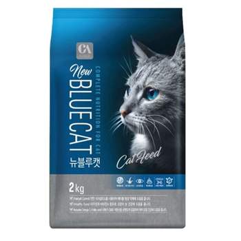 고양이 뉴블루캣 2kg 반려묘 영양 기능성 건식 사료
