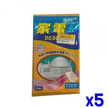 가전제품 크리너 티슈10매 x5개 청소티슈 소독 세정 세정살균티슈 살균 청소세제