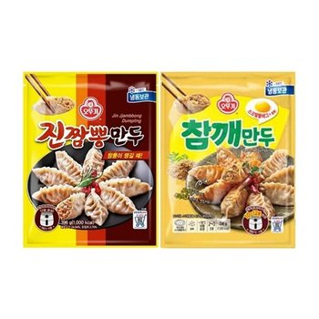 오뚜기 참깨만두 396g 2개 + 진짬뽕만두 396g 2개