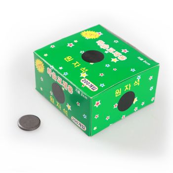 교육용자석 KK86RF70 원자석 20mm 200개입 학습교재용 강력 칠판 원형 놀이