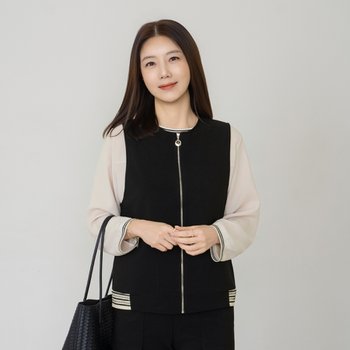 엄마옷 마담4060 입고벗기편한 중년여성 데일리 조끼 -RVE2603018-