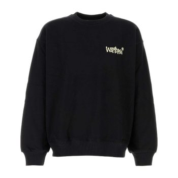 [해외배송] 칼하트윕 블랙 코튼 블렌드 위프트피아 크루넥 맨투맨 I035644 89XX