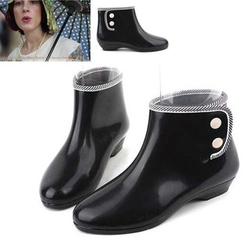 [무료배송]버클포인트 슬림토 앵클 레인부츠(3S320)