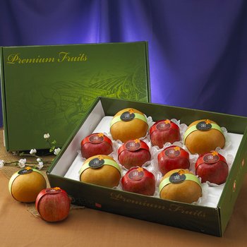 사과+배 혼합세트6.2kg(특왕대 사과6+배4과내외)/황금보자기 럭셔리포장 맛좋은과~일