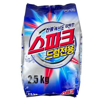 스파크 세탁 세제 2.5kg 세탁기 표백 빨래 세제 드럼용 빨래세제