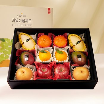 [SSG상품권증정이벤트][1/27일부터 순차출고] [맛딜] 프리미엄 과일 6종 선물세트 (사과2,배2,망고2,애플망고2,레드향2,한라봉2)