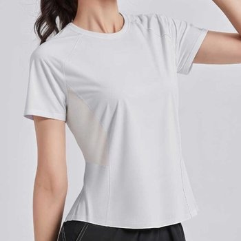 필라테스 요가 운동복 반팔 티셔츠 헬스복 스포츠 (WFK1QHW)