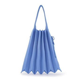 Lucky Pleats Knit L Cerulean Blue