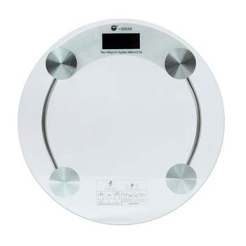 디지털 강화유리 체중계 원형 리뷰 타입