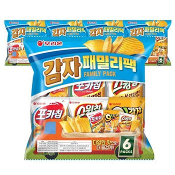 오리온 감자 패밀리팩 6종세트 X 5개 (스윙칩2+오감자2+포카칩어니...