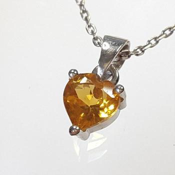 [블루케이] AA급 하트황수정 원석 목걸이241205-14 (S27713487)