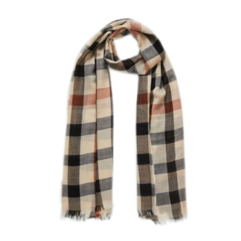 [신세계백화점]DCSC1F110W2 [WOOL100%] 여성 브라운 하우스체크 울 라이트 머플러