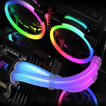 수냉쿨러 ARGB 튜브커버 330mm 전기선보호 전선튜브 전기자재 전기선커버 케이블보호