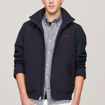 [해외] [특가세일] 타미 남성 힐피거 로고 바람막이 NAVY