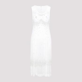 [해외] 24SS 보테가베네타 롱 원피스 739247 V2Y10 9075 OPTIC WHITE CRYSTAL