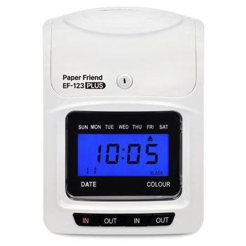 현대오피스 출퇴근기록기 EF-123 Plus+카드100매 4란