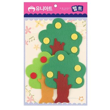 유니아트 펠트 나무C 3pcs 100x115mm P0000CMZ