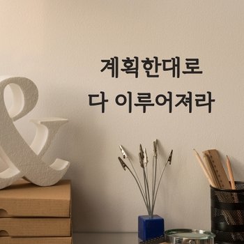 코이핀즈 계획한대로 다 이루어져라 새해 다짐 목표 스티커