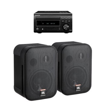 데논 RCD-M41 + JBL Control 1 PRO 미니 하이파이 오디오 세트