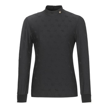 여성골프티셔츠 H432 헨리 자가드 반넥TS 1HCTSF4692BCK_SC