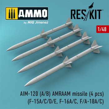 CGRS48-0086 1대48 AIM-120 암람 미사일 4개 포함 - F-15A/C/D/E, F-16A/C, F/A-18A/C