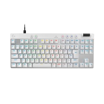 [해외] 로지쿨 G 라피드 트리거 PRO X TKL RAPID 게이밍 키보드 화이트 G-PKB-TKL-RT