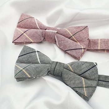 체크 컬러 보타이 A 나비넥타이 넥타이 리본넥타이 (WFJ1JQI)