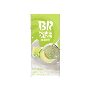 BR 배스킨라빈스 메롱멜론우유 팩우유 190ml x 6개