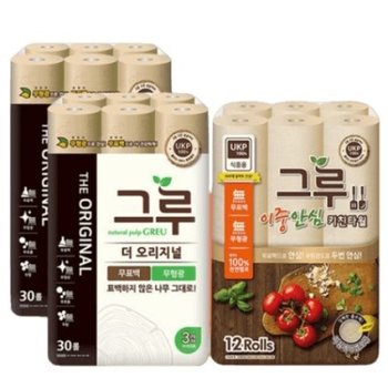 그루 키친타올 오리지널60롤+그루키친타올 12롤