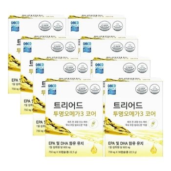 셀로닉스 트리어드 투명 오메가3 코어 750mgX30캡슐X8개