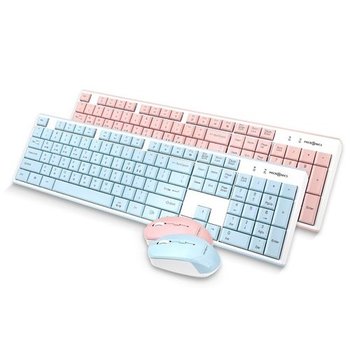 마이크로닉스 마이크로닉스 MANIC K160 키보드 마우스 무선 합본 (인디 핑크)