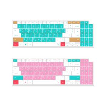 NT751XFG 마카롱 문자키스킨(지문뚫림) 노트북 노트북키스킨 키스킨 키보드커버 무소음키보드