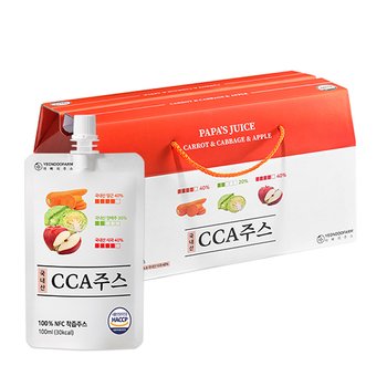 돌려따는) NFC 착즙 국내산 CCA주스 100ml 30개입