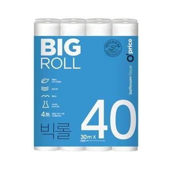 킴스클럽 OPRICE 빅롤화장지 3겹 30m( 40롤 1팩) 두루마리휴지/J (S50843253)