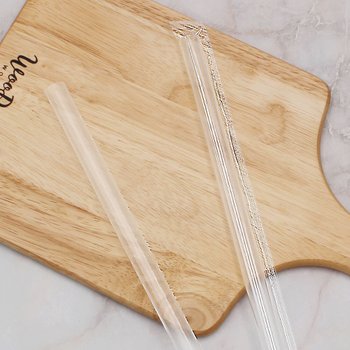 [오늘출발] 스무디빨대 버블티빨대 12mm 25cm 투명 개별포장 200개