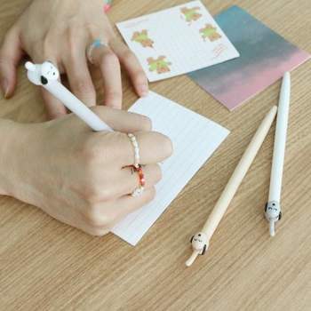 강아지 국산 동물 캐릭터 볼펜 귀여운 특이한 신기한 예쁜 판촉 선물용 구 문구/사무용품