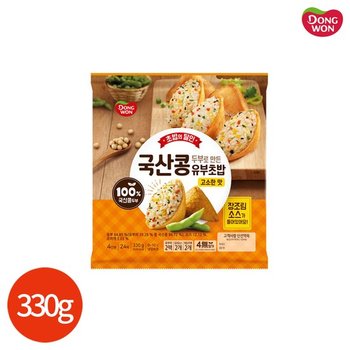 동원 국산콩 두부 유부초밥 고소한 맛 330g 2개