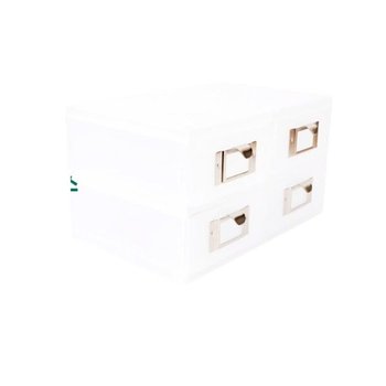 서랍형 정리함 미니4단 투명 수납소품 책상정리 문구 수납 책상 미니서랍장