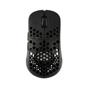 [해외] UNIUS 블랙 로터스 카본 8K 무선 게이밍 마우스 경량 40g PAW3950 카본 복합재 【정품】