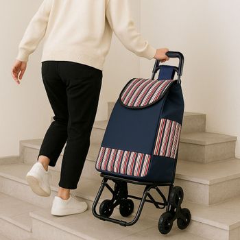 온라인 쇼핑카트 세발 장보기 바퀴 달린 카트 계단용 쇼핑그루마