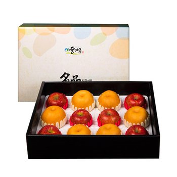 [1/16(금)순차출고][경북의성] 저탄소인증 사과,배 혼합세트 1호(부직포가방) [5.6kg내외/사과6과,배6과]