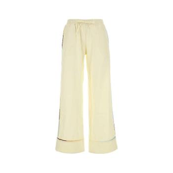 AMOTEA Pastel yellow poplin Nila pant NILACOTTON SAND TP871029298