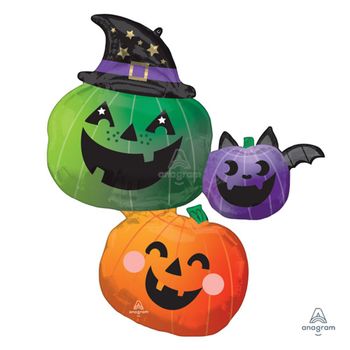 할로윈은박풍선(슈퍼쉐잎/펀앤스푸키펌프킨스태커) 할로윈파티 할로윈풍선 호일풍선 파티풍선