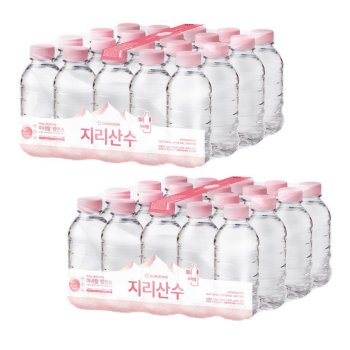 아워홈 지리산수 330mlx40병 핑크 미니 생수 샘물