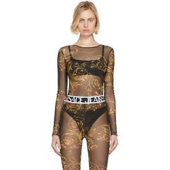 25 FW 진스꾸뛰르 블랙 메시 레갈리아 바로크 바디수트 221202F358012 140627828