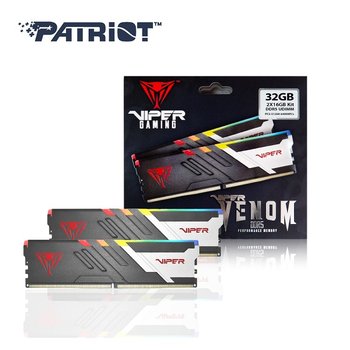 패트리어트 DDR5 32G PC5-51200 CL32 VIPER VENOM RGB 패키지 메모리 (16Gx2)