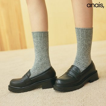 [아나이스] 클래식 통굽 페니 로퍼 4cm_24FW113 [무료배송]